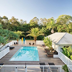 The new resort sized pool at the Atlantic Byron Bay