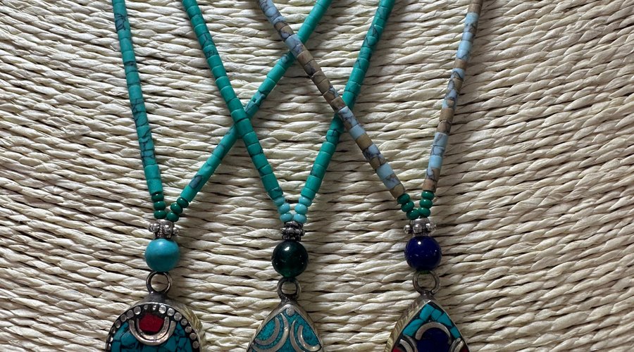 turquoise and lapizlazuli necklaces