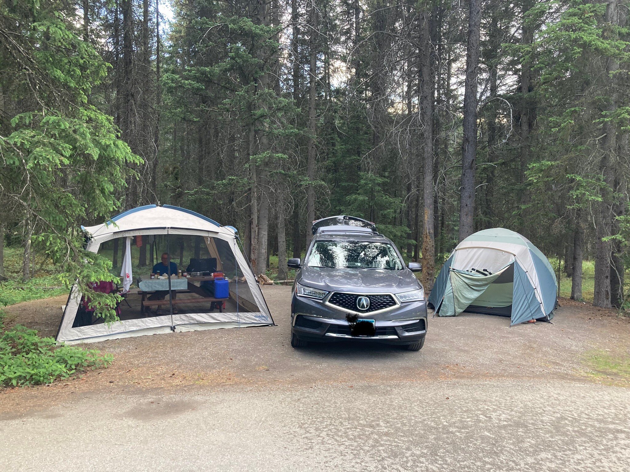 Johnston canyon outlet campground