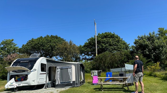 Carnon Wollas Touring Park in Truro, Cornwall