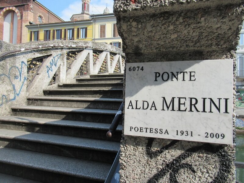 Dieci anni dalla morte di Alda Merini. Milano le dedica il ponte sul  Naviglio