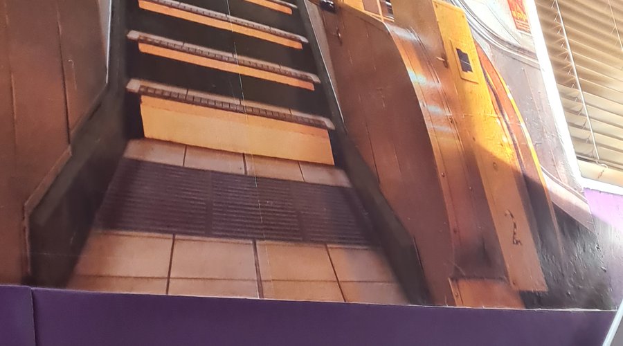Mural on Stairs to Standard Rooms