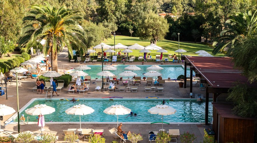 Panoramica parco e piscine