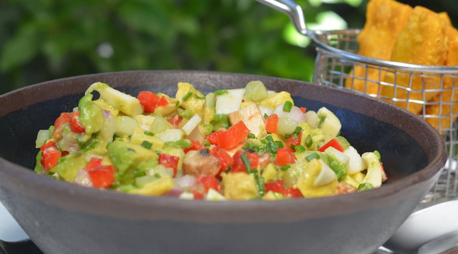 Ceviche vegetariano.