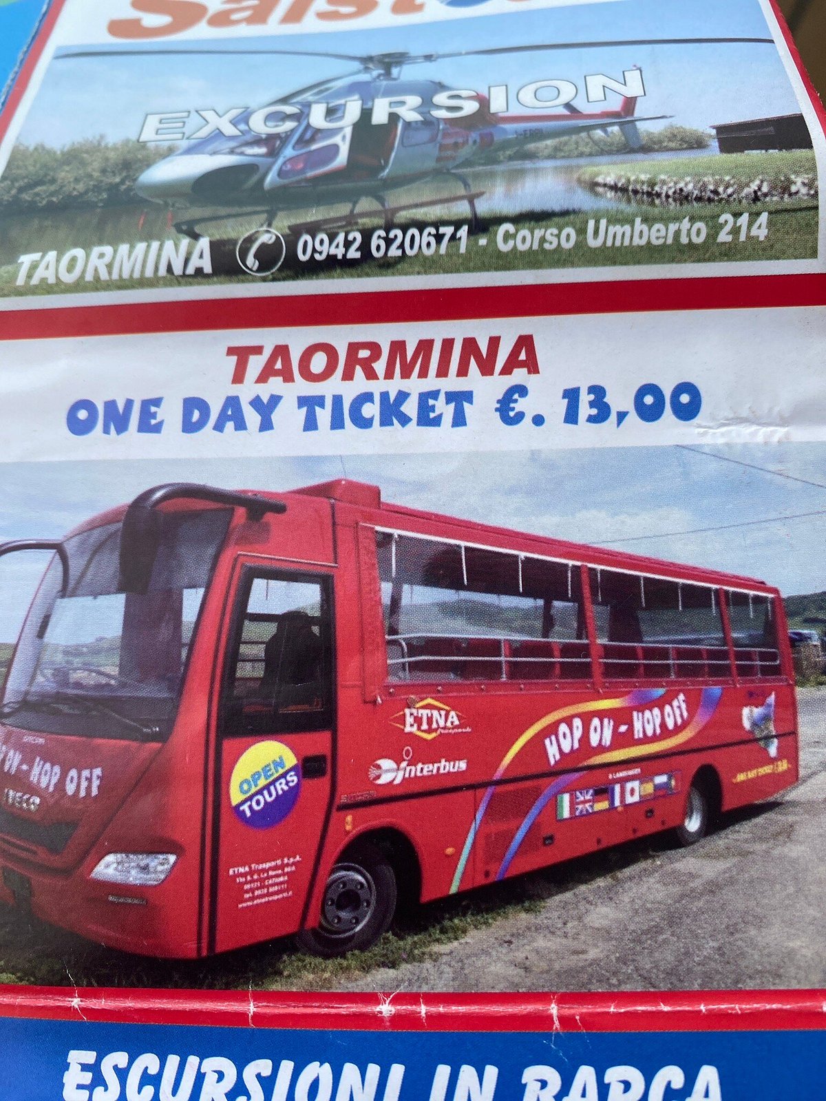 taormina bus excursions