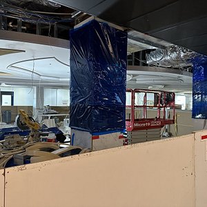 A section of the main floor still undergoing remodel.