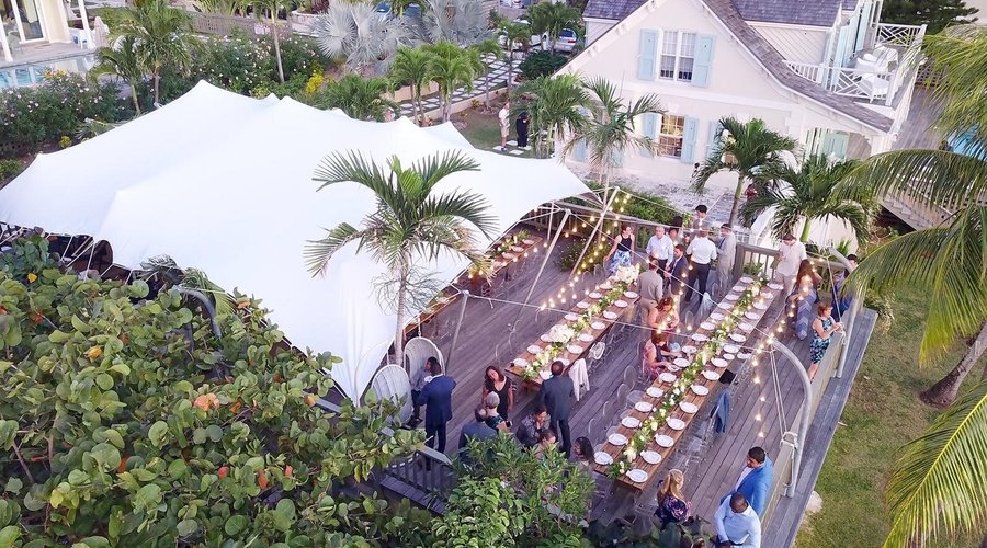 Stunning Wedding deck overlooking the bay.