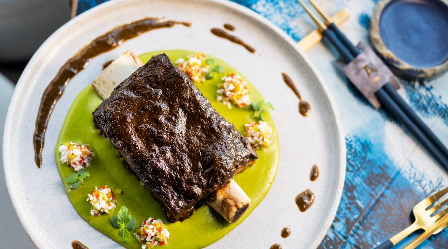 ANDEAN SHORT RIBS 12-Hour Slow-Cooked Short Ribs Kizami Wasabi Purée | Cheese Chalaquita