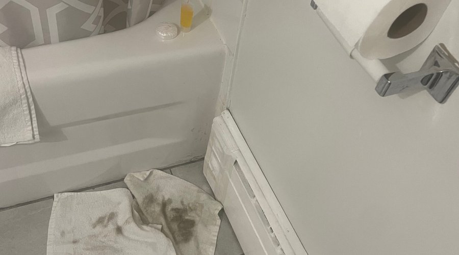 Also they didn't even have the toliet paper on the holder 