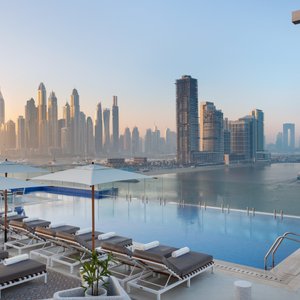 Take a dip in our rooftop pool and enjoy the skyline views