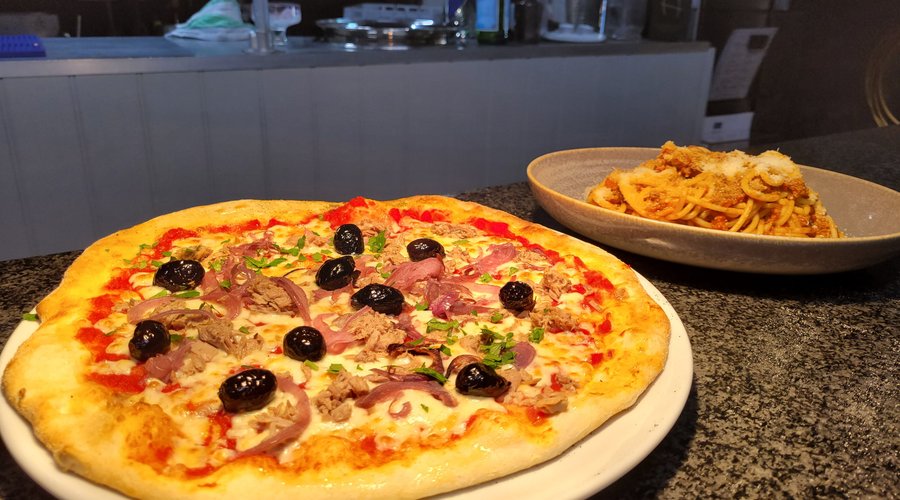 pizza straight out the oven