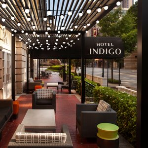 Sit on our outdoor patio and enjoy the evening.