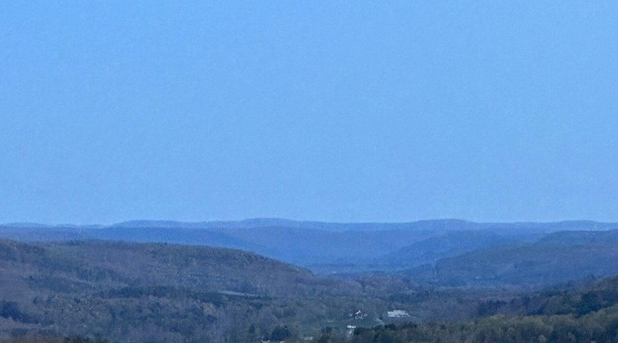 View from the top of the hill at Fieldstone Farm