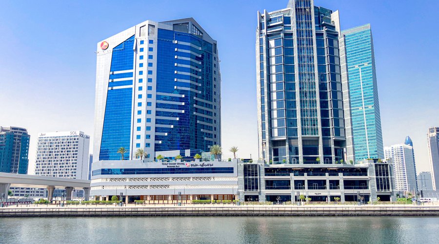 Exterior view of the Gulf Court Hotel Business Bay Dubai 