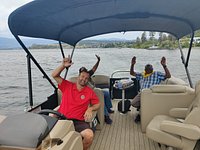 Kelowna Pontoon Boat Lake Cruise — Tiki Time Tours