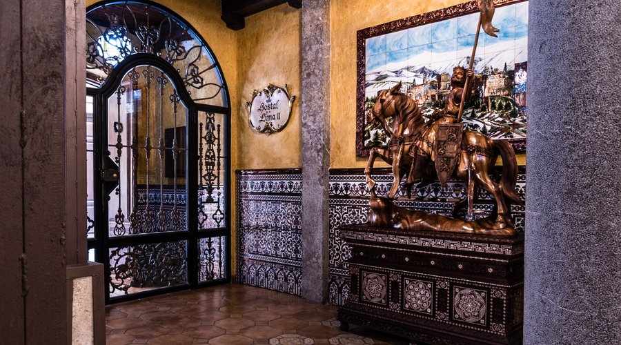 Decoración interior del Hotel,