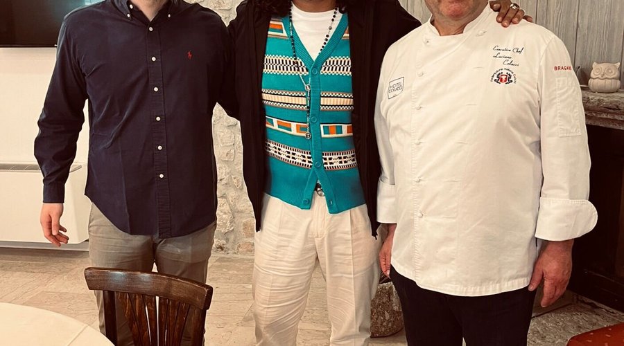 Chef Alessandro Borghese ospite dell’Hotel Colucci per la registrazione della puntata in Irpinia di “4 Ristoranti”
