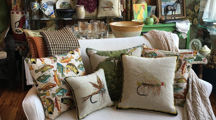 In addition to artisan made items, Stoney Run Artisans sells quality furniture, pillows, lamps, and accessories.