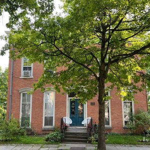 Historic 1860 brick home in the Stockade District a block away from the epicenter where there are many restaurants and retail stores.