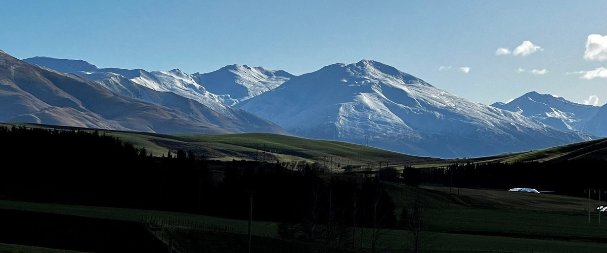 Amazing View of Mt Dobson from our Farmstay Accommodation