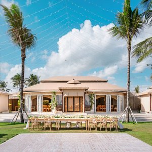 Wedding setup front of Hemingway Lounge