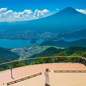 2024 Fiore di ciliegio ! Pagoda a cinque piani, mt. Fuji 5th Station,  Panoramic Ropeway