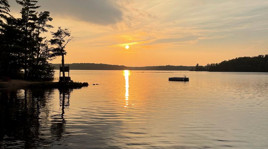 Sunset on Gull Lake July 28th.