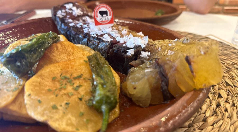 Entrecot de vaca avileña a la brasa 
