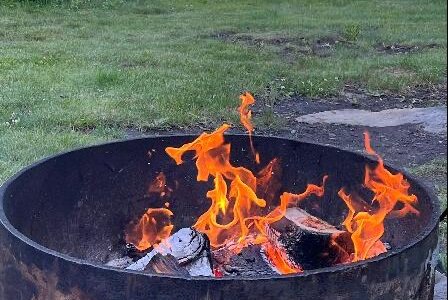 Firepit with a lakeview