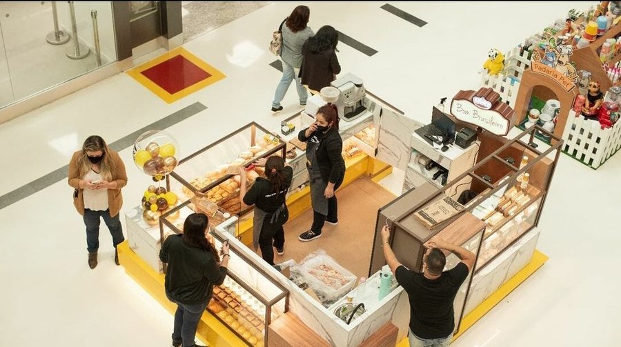 Nosso quiosque no Independência Shopping. L1, em frente à IPlace.