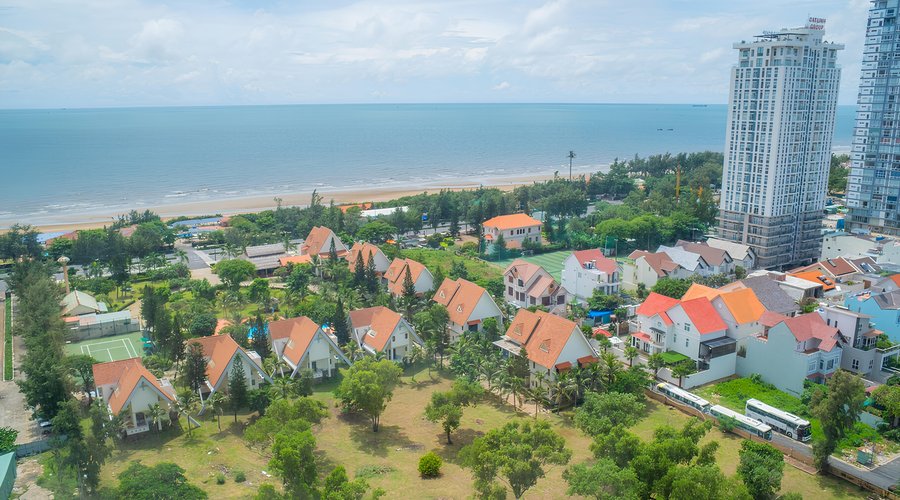 cảnh nhìn từ phòng khách căn 3 phòng ngủ
