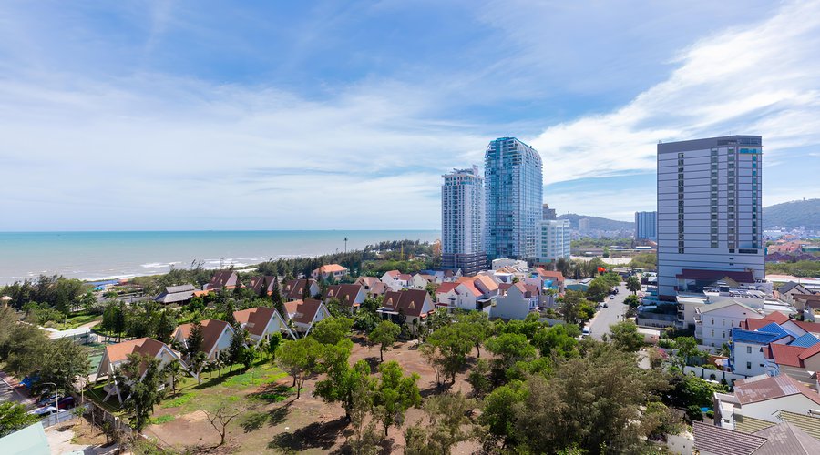 cảnh nhìn từ phòng khách căn 3 phòng ngủ