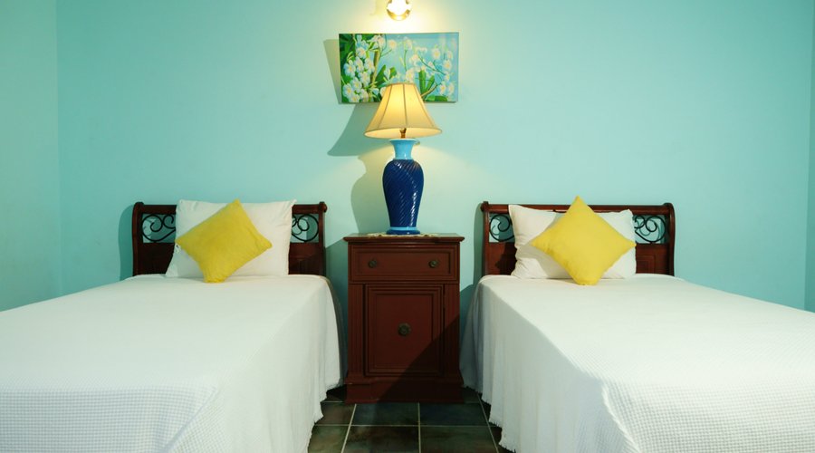 Twin Beds in bedroom