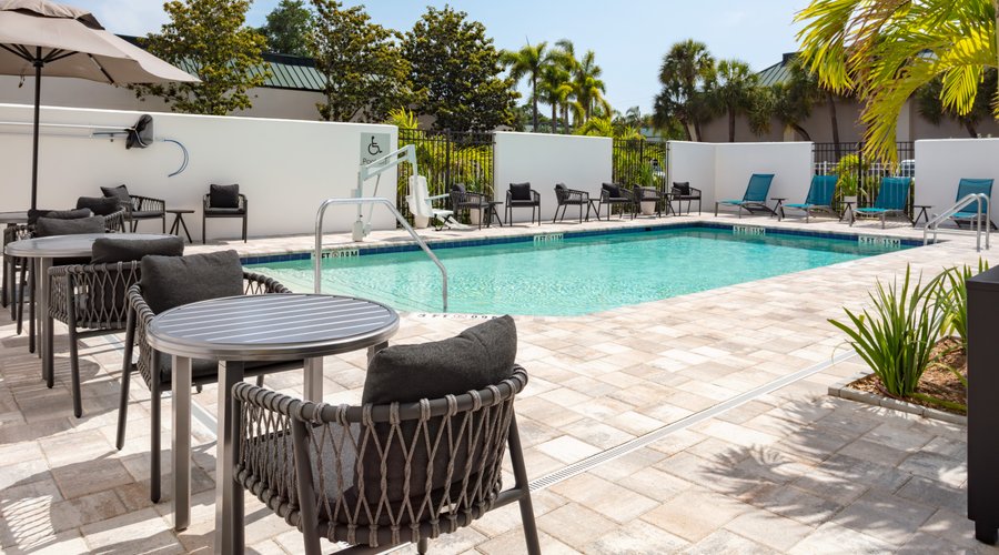 Enjoy a warm swim in our pool!