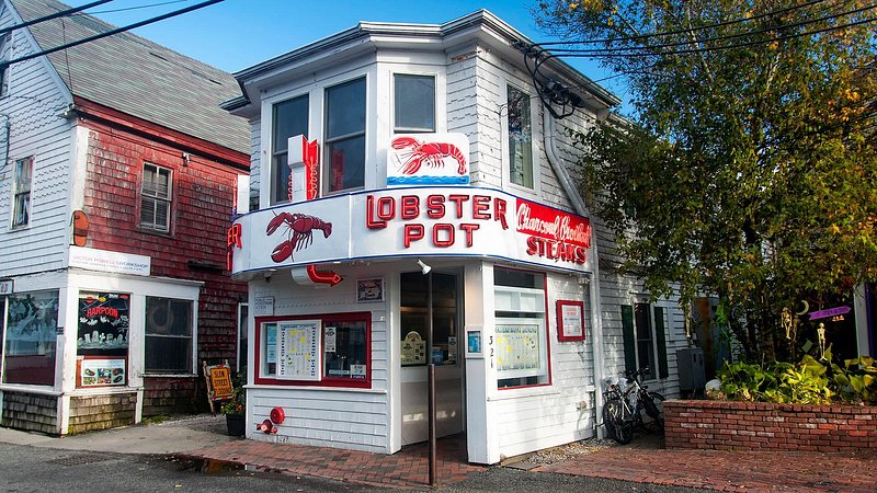 Exterior view of Lobster Pot restaurant in Provincetown, Massachusetts 