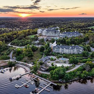 Summer sunset over Lake Rosseau