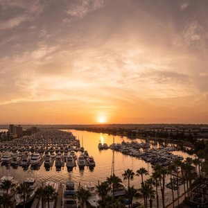 Marina Sunset Panorama