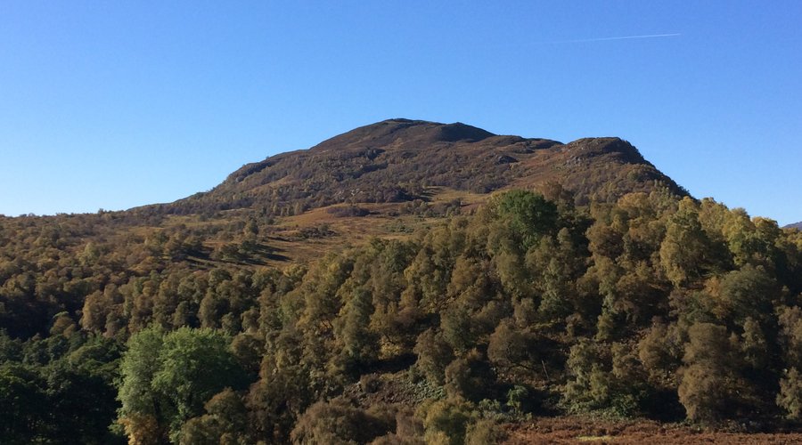 Our garden leads directly to this walk via the River Calder towards Creag Dhub