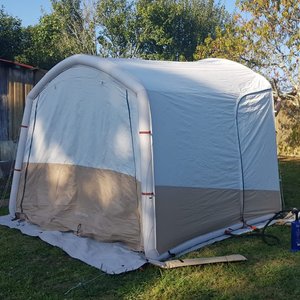 La zone pour les tentes