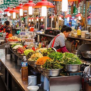 Korean Lunch Box at Tongin Market 