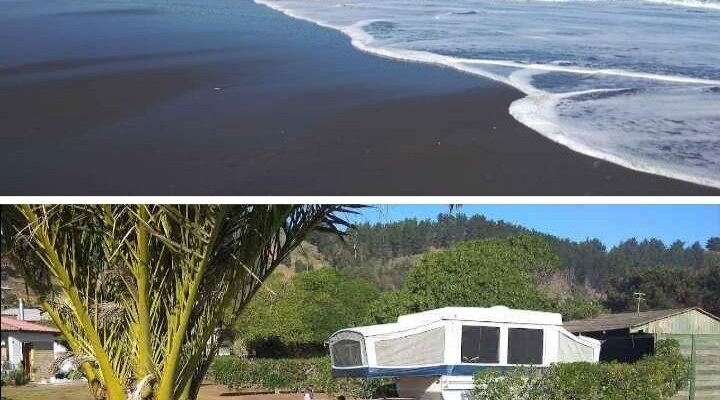 Sitios y playa del Camping