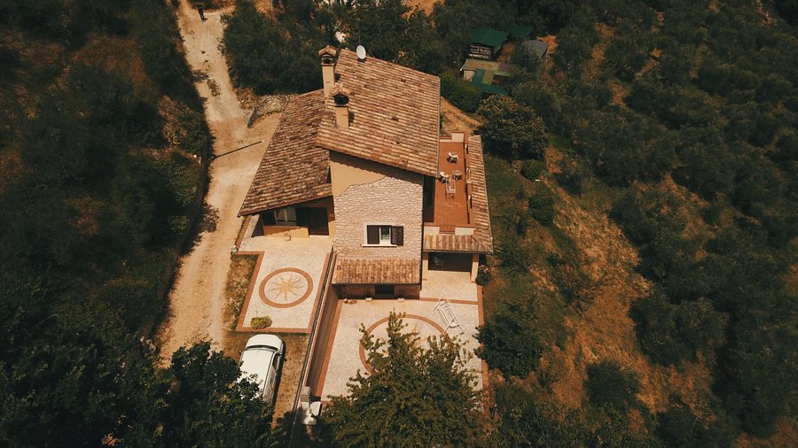 Fotografia presa dall'alto con drone 