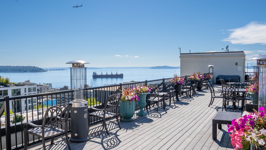 Roof patio deck!