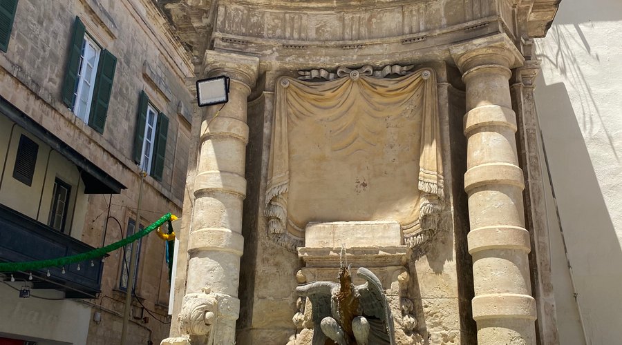 Fountain  - in one corner of the St. George square 