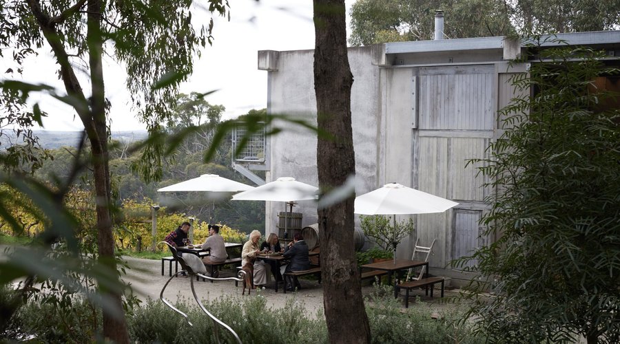 Outside dining at Mount Towrong Vineyard