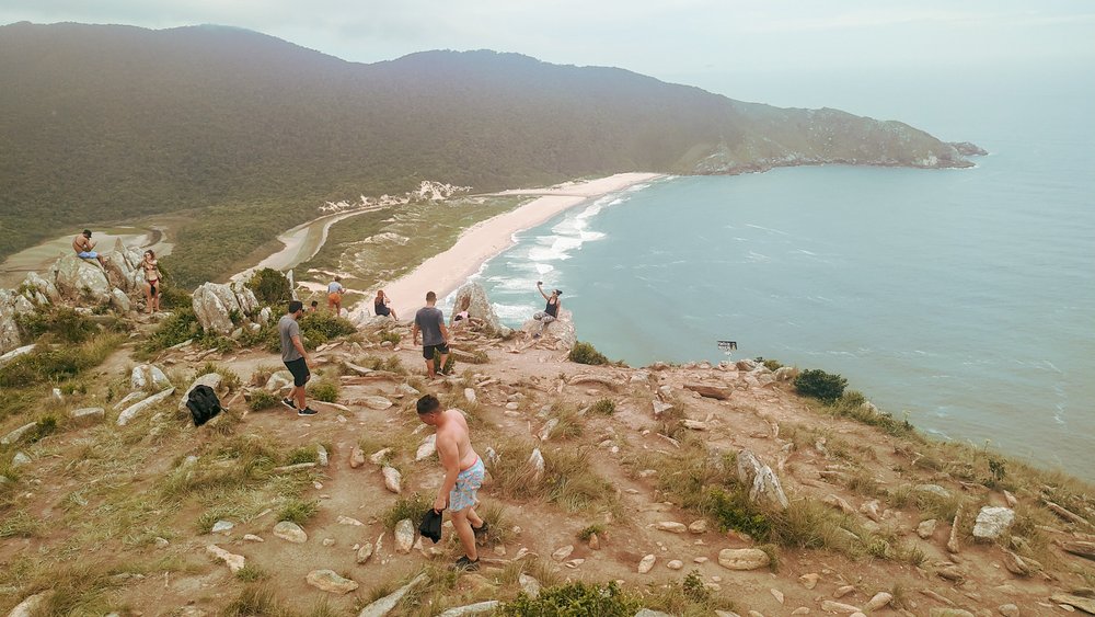 Como é a chegada no topo de Lagoinha do Leste