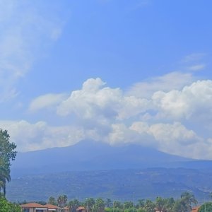 Vista sul Vulcano Etna 