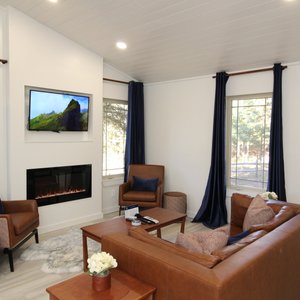 Living Room of 1 Bedroom Cabin