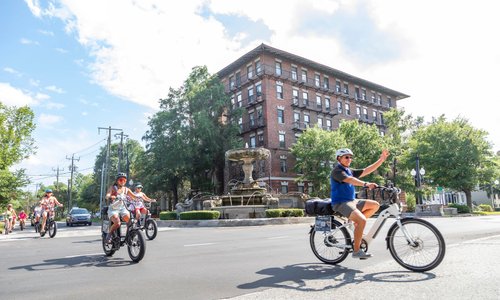 E-Bike guided tour of downtown Wilmington, NC. 