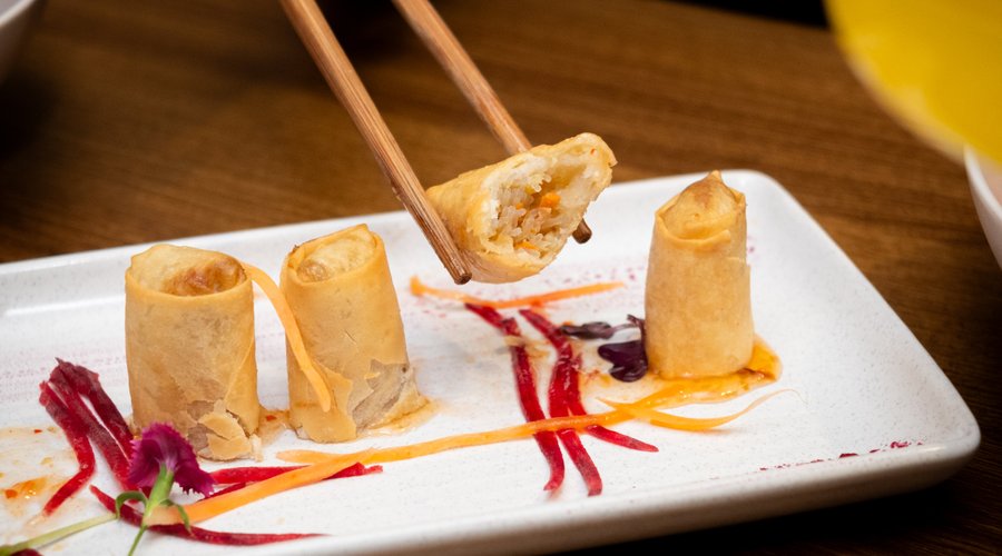 Kūmara Spring rolls